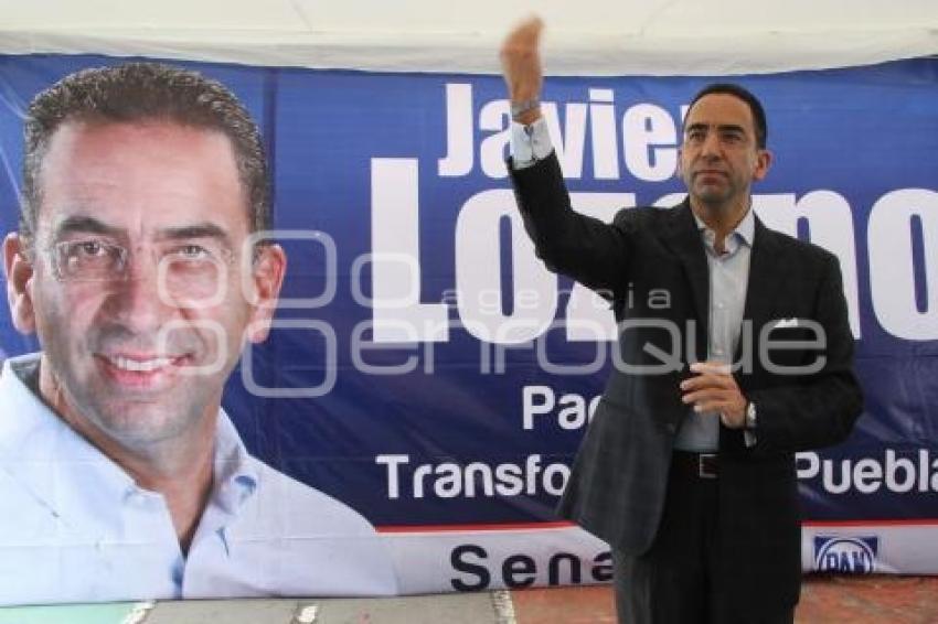 JAVIER LOZANO INAUGURA CASA DE CAMPAÑA