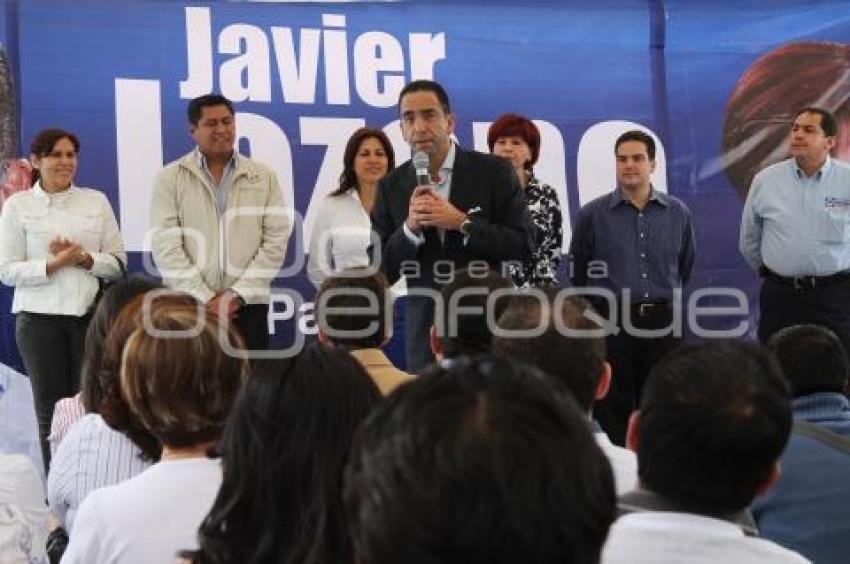 JAVIER LOZANO INAUGURA CASA DE CAMPAÑA