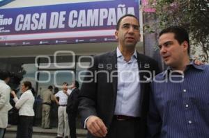 JAVIER LOZANO INAUGURA CASA DE CAMPAÑA