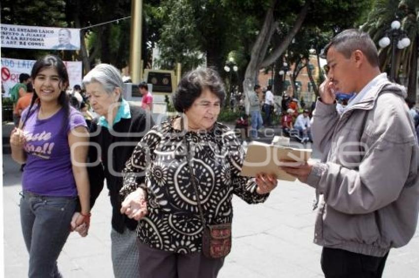 RECOLECTAN FIRMAS EN RECHAZO AL ART. 24
