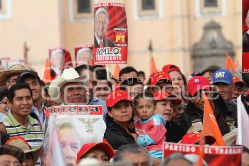 ANDRÉS MANUEL LÓPEZ OBRADOR EN CHOLULA