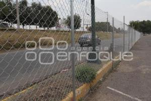 CIERRAN CON MALLA ESTACIONAMIENTO DEL ESTADIO