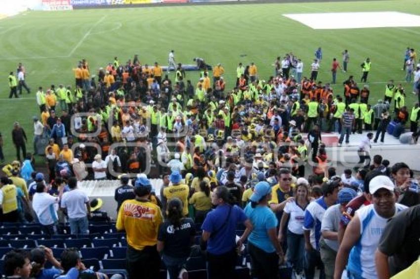 PUEBLA VS AMERICA.CONATO BRONCA