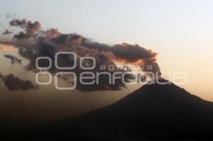 ATARDECER VOLCÁN  POPOCATÉPETL