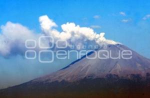 EXHALACIÓN VOLCÁN POPOCATÉPETL