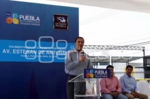 MORENO VALLE INAUGURÓ AV. ESTEBAN DE ANTUÑANO