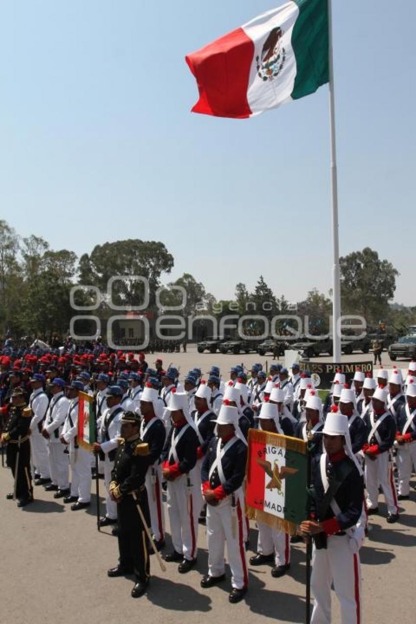 ENSAYO REPRESENTACIÓN BATALLA 5 DE MAYO . XXV ZONA MILITAR