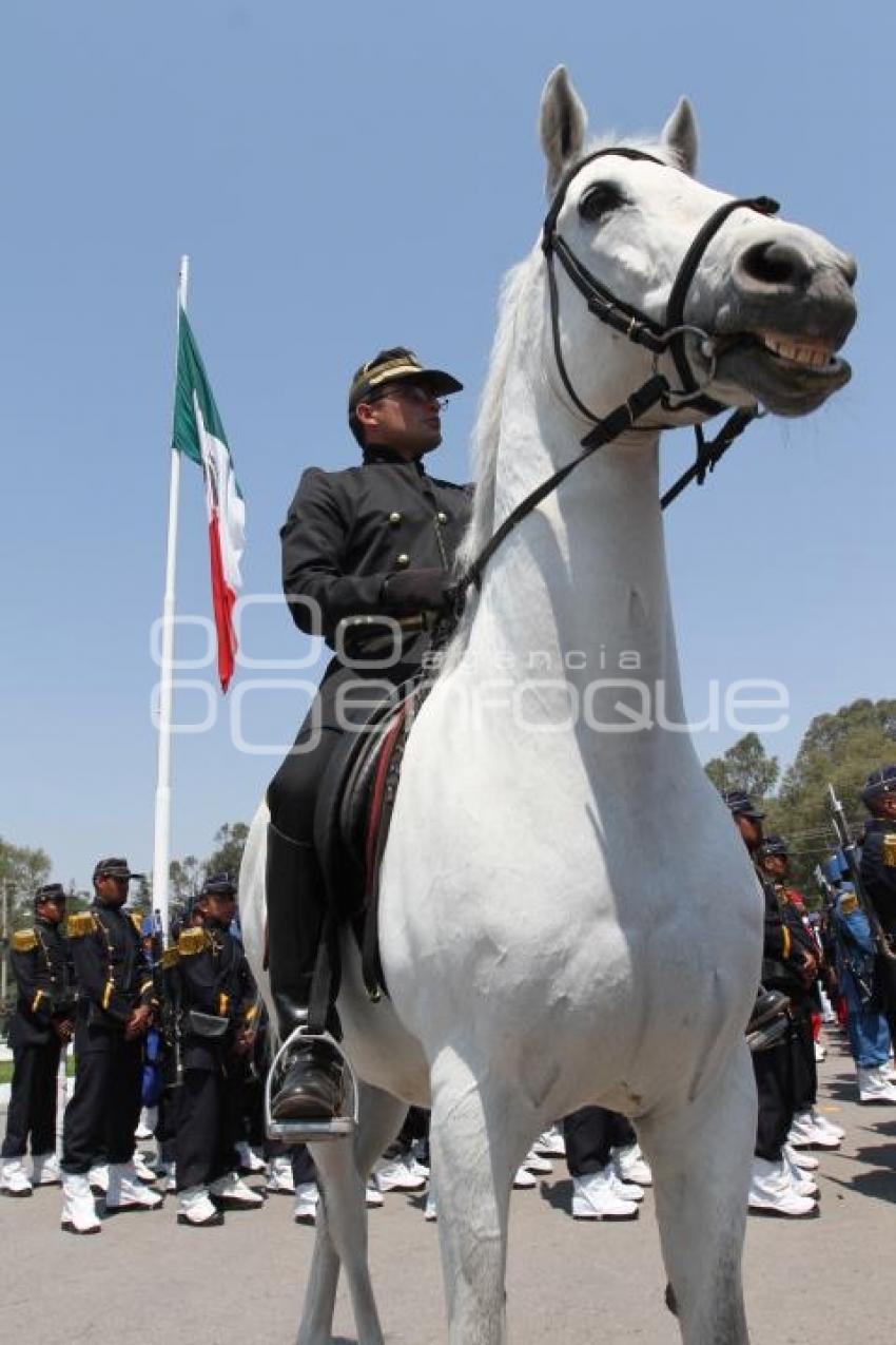 ENSAYO REPRESENTACIÓN BATALLA 5 DE MAYO . XXV ZONA MILITAR