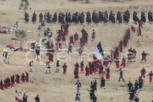 ENSAYO REPRESENTACIÓN BATALLA 5 DE MAYO . XXV ZONA MILITAR