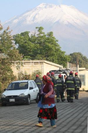 SIMULACRO EVACUACIÓN VOLCÁN POPOCATÉPETL