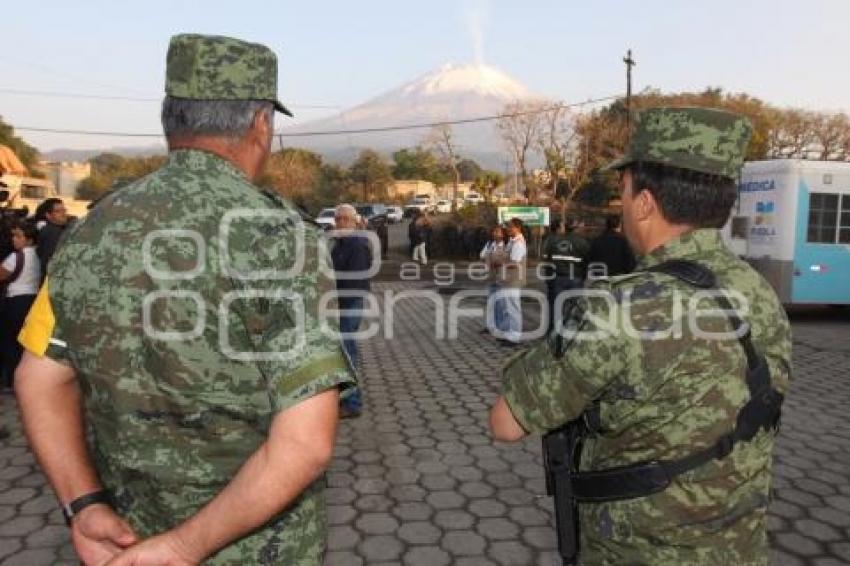 SIMULACRO EVACUACIÓN VOLCÁN POPOCATÉPETL