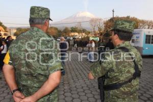 SIMULACRO EVACUACIÓN VOLCÁN POPOCATÉPETL