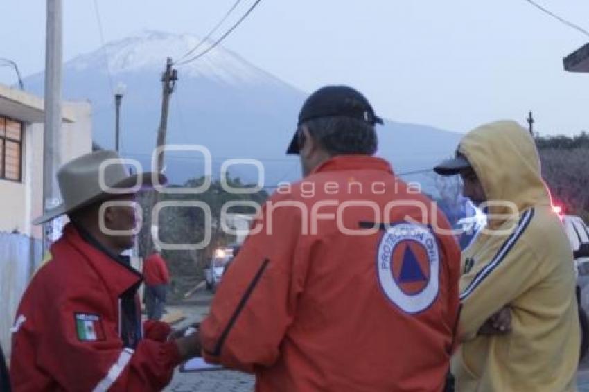 SIMULACRO EVACUACIÓN . VOLCÁN