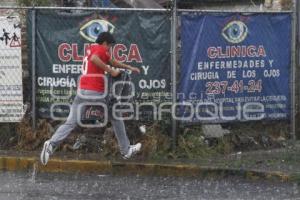 LLUVIA EN LA CIUDAD DE PUEBLA