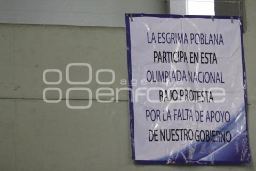 OLIMPIADA NACIONAL . ESGRIMA