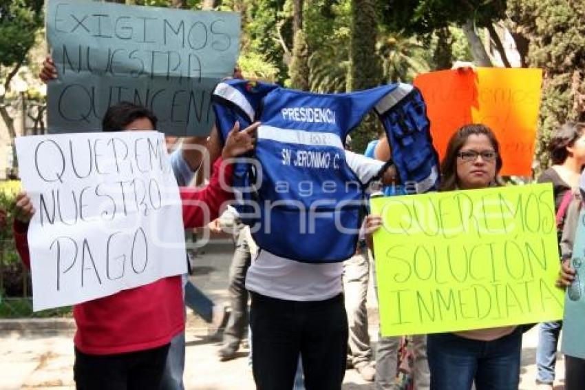 MANIFESTACIÓN TRABAJADORES SAN JERÓNIMO CALERAS