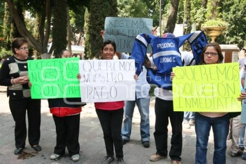 MANIFESTACIÓN TRABAJADORES SAN JERÓNIMO CALERAS