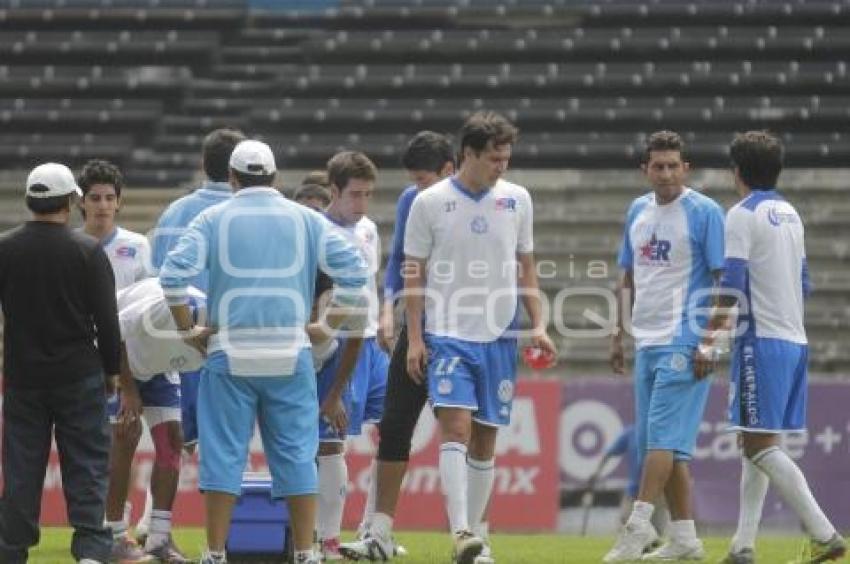 FUTBOL . PUEBLA FC REGRESA A ENTRENAMIENTOS