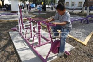 INAUGURAN GIMNASIO AL AIRE LIBRE