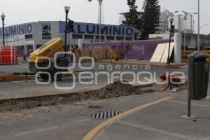 CIERRAN BULEVAR ATLIXCO POR OBRAS METROBÚS