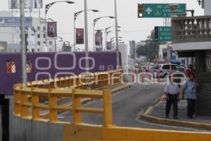 CIERRAN BULEVAR ATLIXCO POR OBRAS METROBÚS