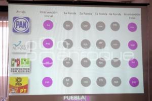 SORTEO PARA DEBATE DE CANDIDATOS A SENADORES