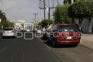 PROHIBEN ESTACIONARSE EN LA 25 ORIENTE PONIENTE