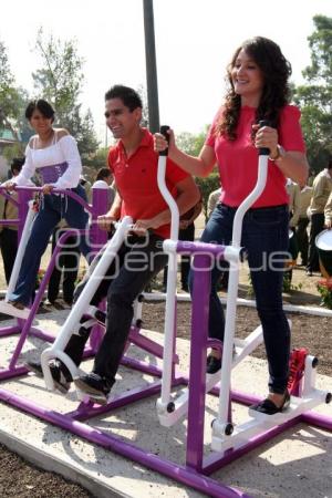 GIMNASIO AL AIRE LIBRE. ARBOLEDAS DE GUADALUPE