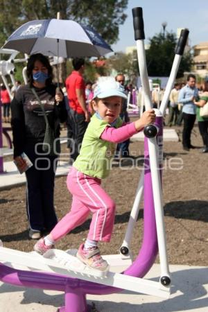 GIMNASIO AL AIRE LIBRE. ARBOLEDAS DE GUADALUPE