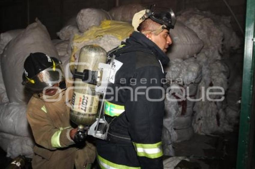 INCENDIO BODEGA TEXTIL