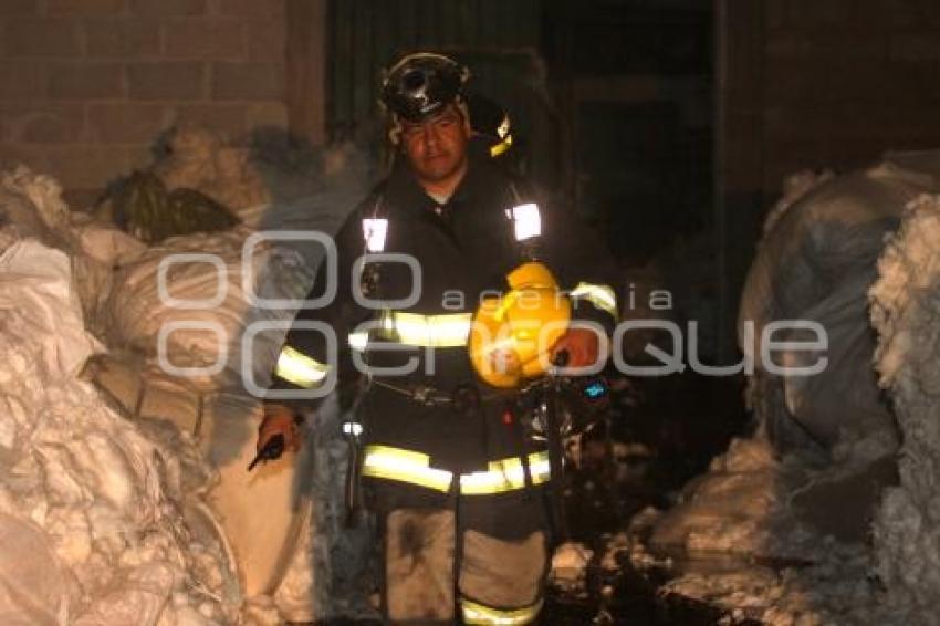 INCENDIO BODEGA TEXTIL