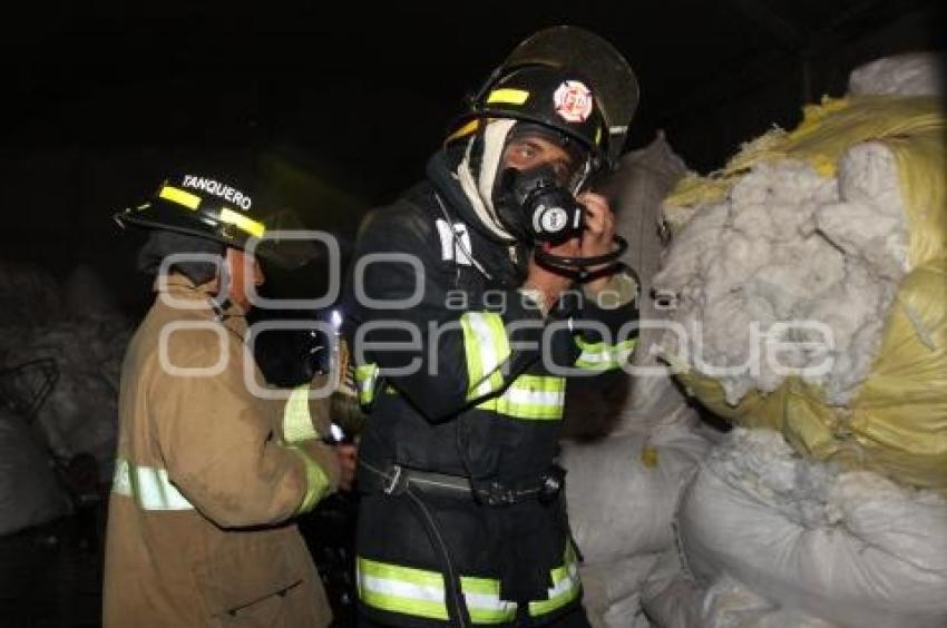 INCENDIO BODEGA TEXTIL