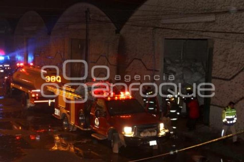 INCENDIO BODEGA TEXTIL