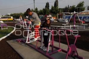 INAUGURAN GIMNASIO AL AIRE LIBRE