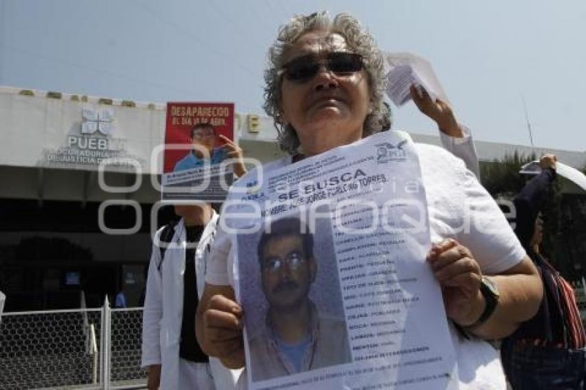 MANIFESTACIÓN POR MÉDICO DESAPARECIDO . PGJ