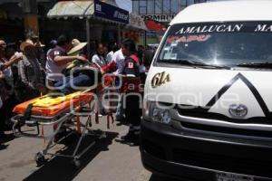 CHOQUE TRANSPORTE PÚBLICO CON LESIONADOS