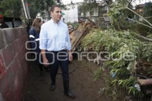RMV RECORRE ZONA AFECTADA EN SAN MARTÍN TEXMELUCAN