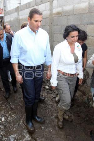 RMV RECORRE ZONA AFECTADA EN SAN MARTÍN TEXMELUCAN