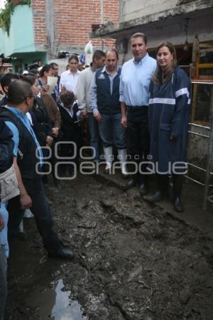 RMV RECORRE ZONA AFECTADA EN SAN MARTÍN TEXMELUCAN