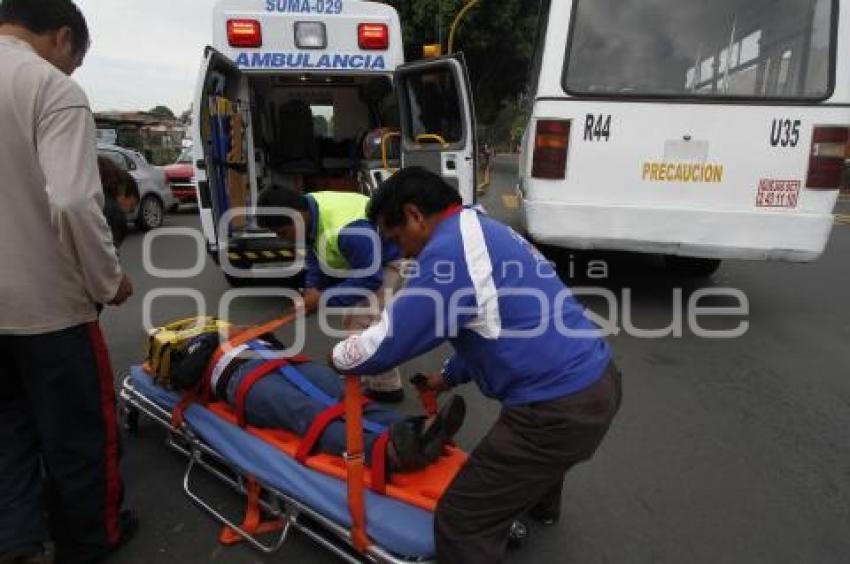 CHOQUE TRANSPORTE PÚBLICO