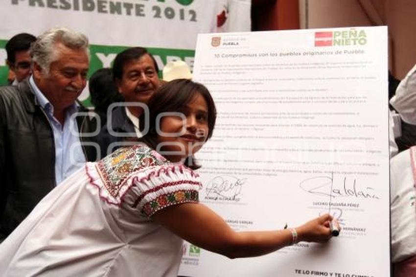 FIRMA DE COMPROMISOS CON PUEBLOS INDÍGENAS. PRI