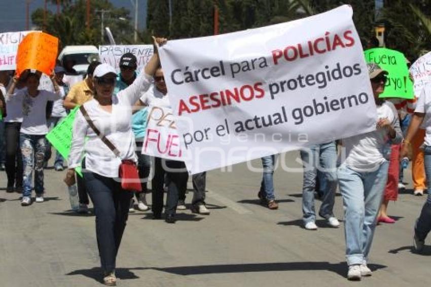 MANIFESTACIÓN POR MUERTE DE JOVEN