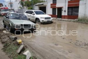 OBRAS EN LA RECTA A CHOLULA COLECTOR PLUVIAL