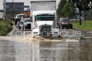 INUNDACIONES AUTOPISTA PUEBLA-MÉXICO