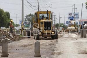 OBRAS EN LA RECTA A CHOLULA COLECTOR PLUVIAL