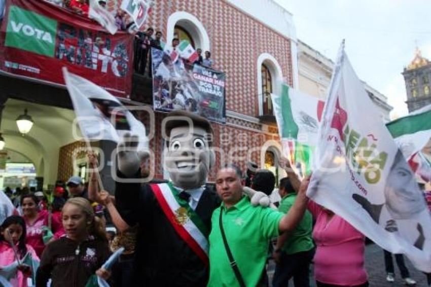 ELECCIONES 2012. FESTEJO PRI