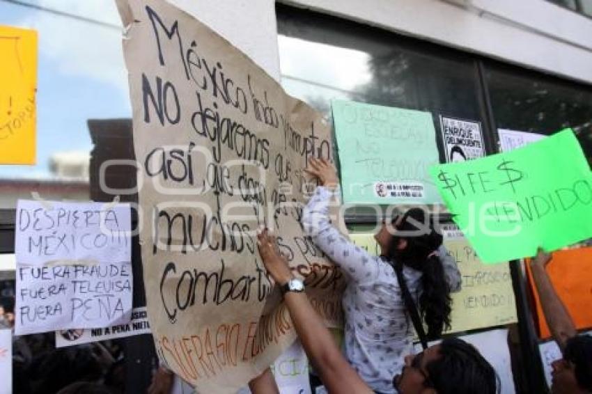 MANIFESTACIÓN CONTRA RESULTADOS ELECTORALES