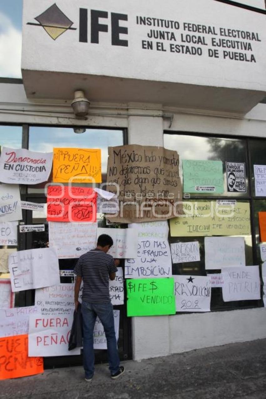 MANIFESTACIÓN CONTRA RESULTADOS ELECTORALES