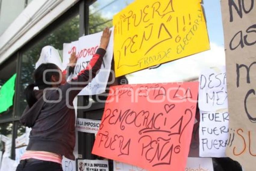 MANIFESTACIÓN CONTRA RESULTADOS ELECTORALES