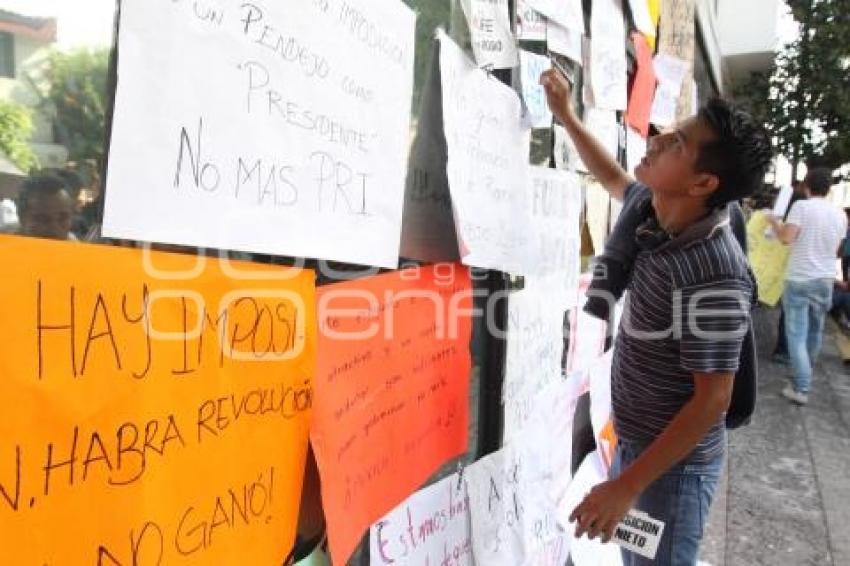 MANIFESTACIÓN CONTRA RESULTADOS ELECTORALES